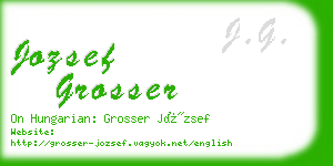 jozsef grosser business card